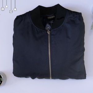 navy topshop bomber jacket